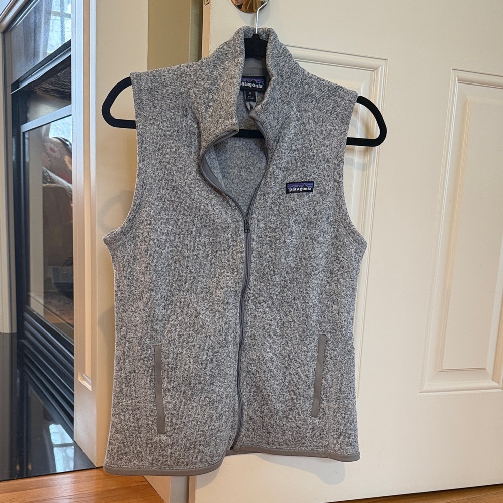 Patagonia Heather Gray Fleece Vest